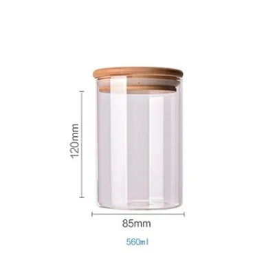 Bamboe Glazen Containers
