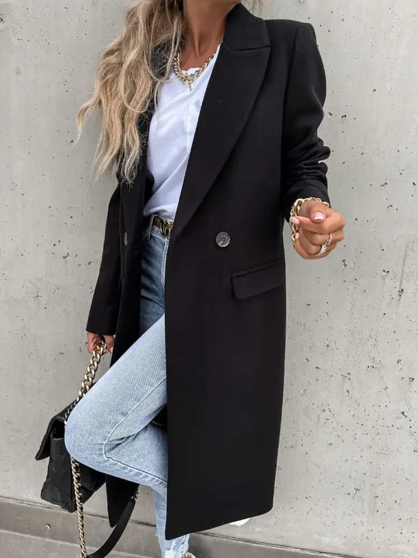 Camel winter Trenchcoat | Elagante winter jas