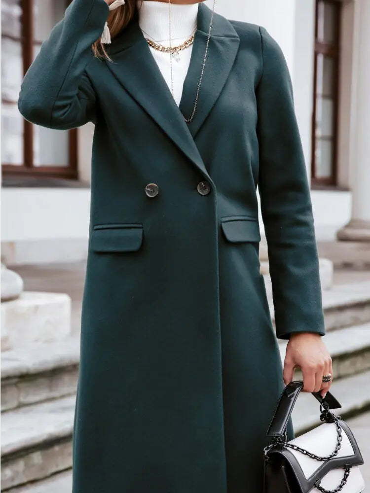 Camel winter Trenchcoat | Elagante winter jas