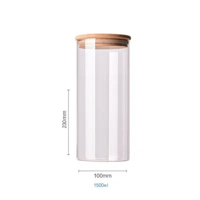 Bamboe Glazen Containers
