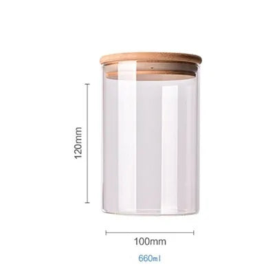 Bamboe Glazen Containers